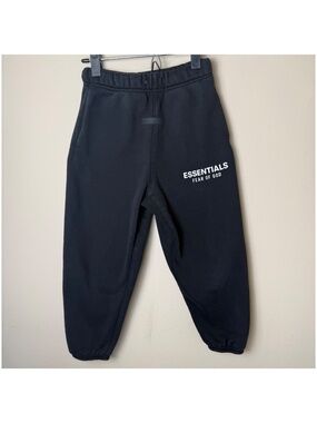 Fear of God Essentials Sweatpants Kids Boys 8 Black Pants Streetwear Sportswear